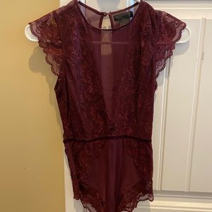Lace body suit